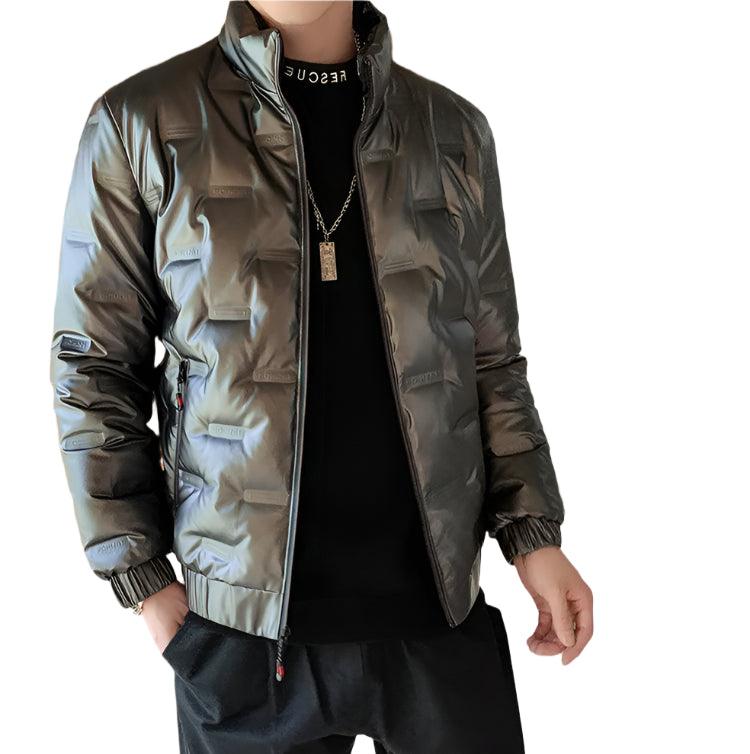 Men’s Glossy Duck Down Puffer Jacket – Warm, Waterproof & Stylish - JVMCL