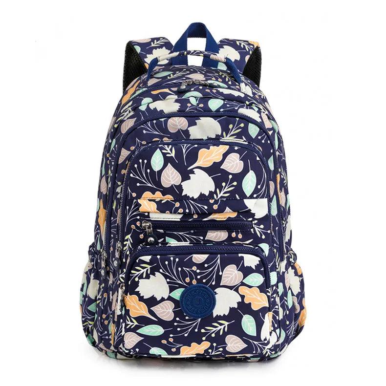 Extra-Large Women’s Floral Travel Rucksack for School, Hiking & Outdoor Backpack - JVMCL