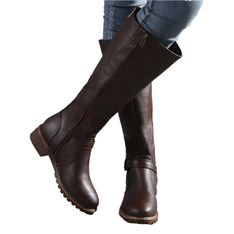 Women’s Fashion Comfortable Waterproof Long Boots – Plus Size Thigh High Boots - JVMCL