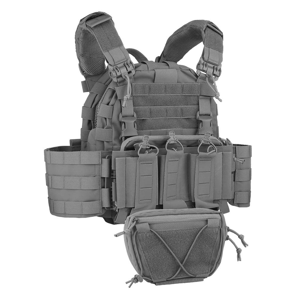 Quick Release MOLLE Plate Carrier for Airsoft, Hunting & Tactical Vest - JVMCL