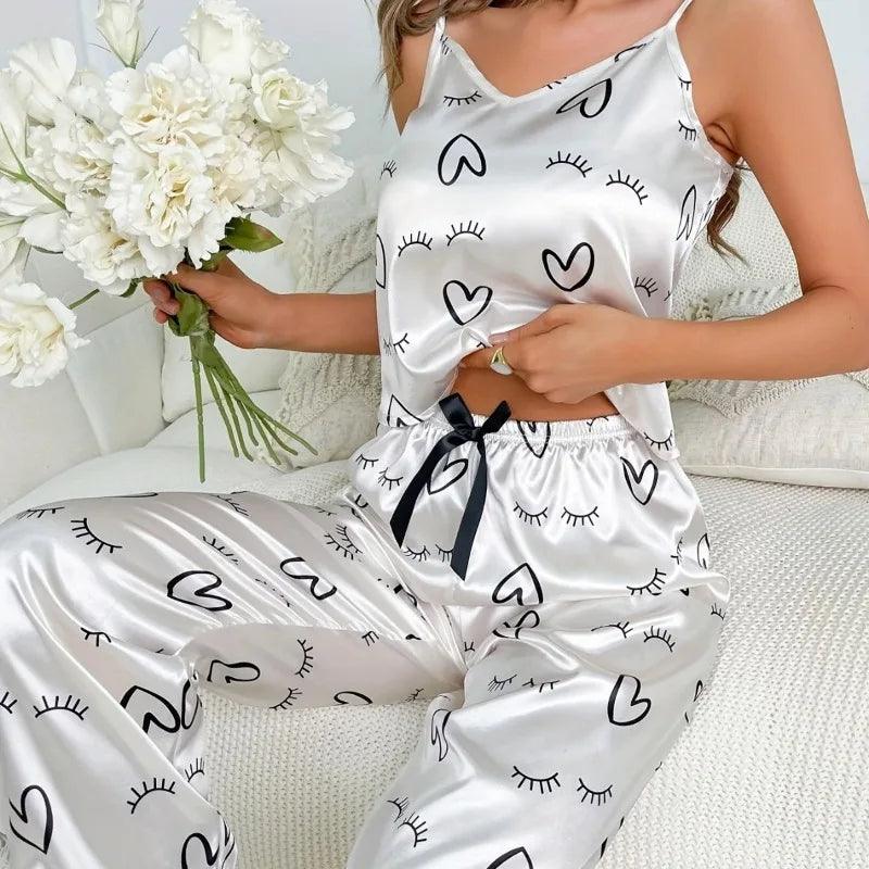 Luxury Women's Satin Pajama Set – Sexy & Elegant Sleepwear for Ultimate Comfort - JVMCL