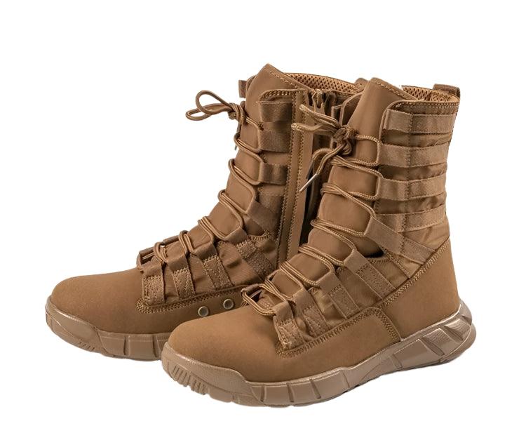 Lightweight Combat Boot – Green Desert Brown Tactical Hiking Boots for Men - JVMCL