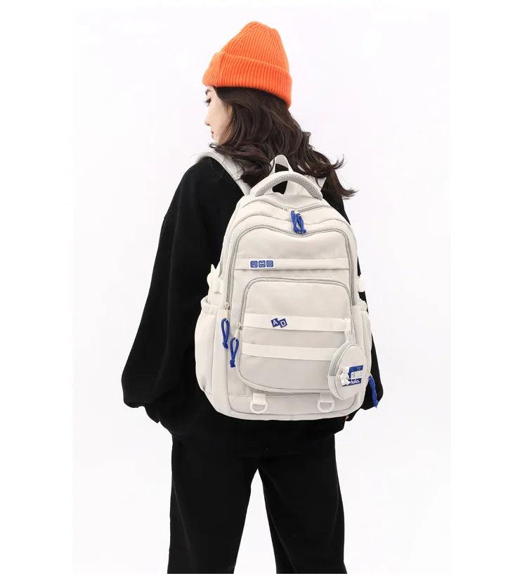 Lightweight Large-Capacity Book Bag – Simple and Stylish for Teenagers - JVMCL