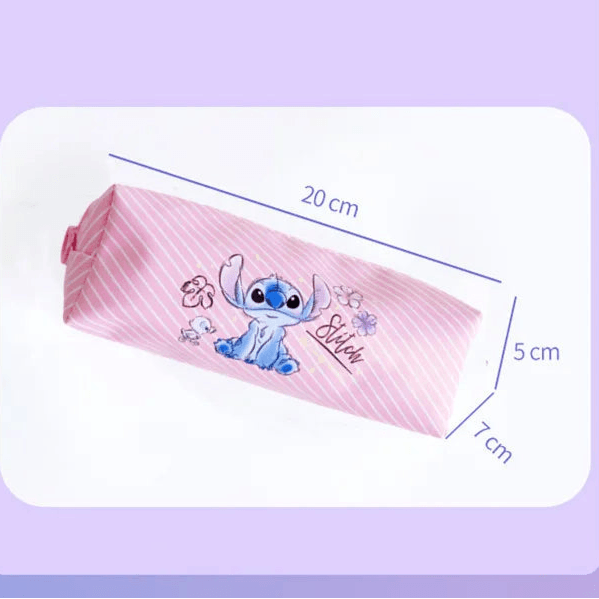 New Disney Stitch Anime Pencil Case - Cartoon Students Storage Bag - JVMCL