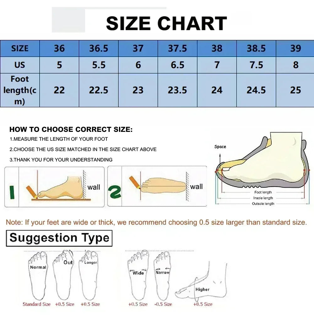 Cloud Running Sneakers – Lightweight & Breathable Performance Shoes Chart