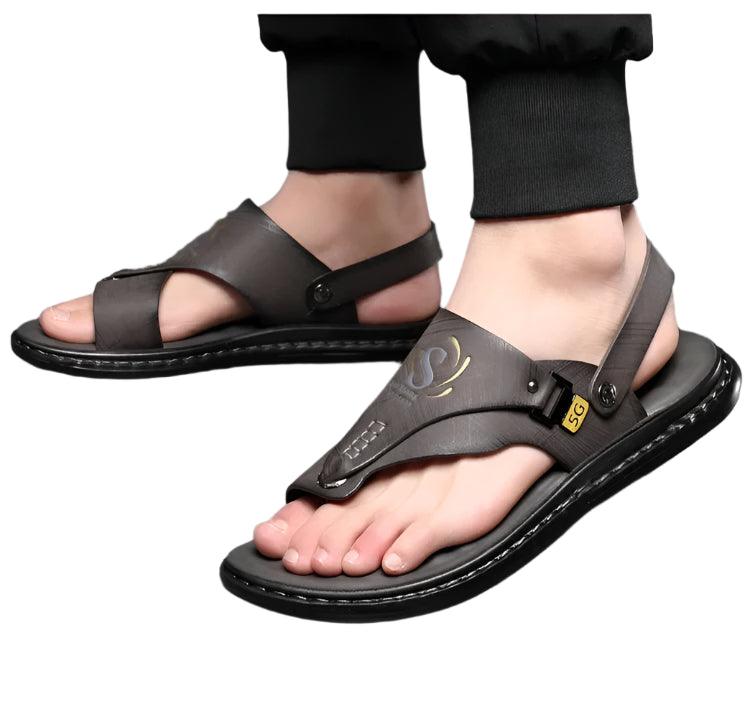 Comfort and Style Men’s Luxury Soft-Soled Anti-Slip Outdoor Beach Shoe Sandals - JVMCL