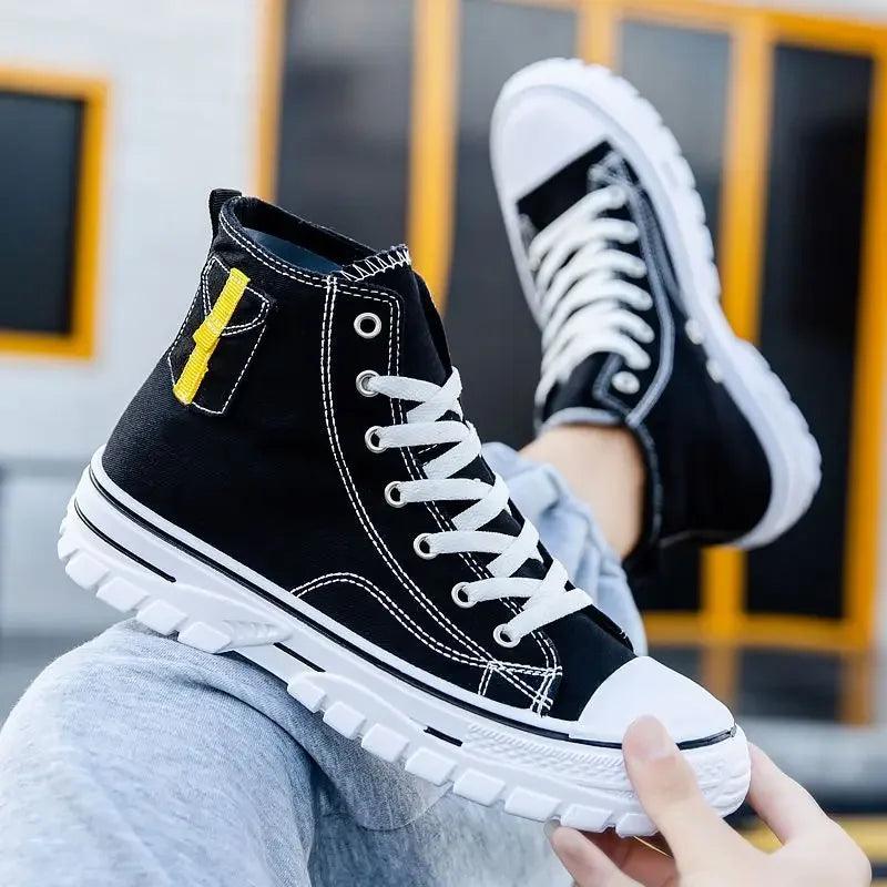 Fashion Breathable & Lightweight High-Top Canvas Casual Comfort Sneaker Shoes - JVMCL