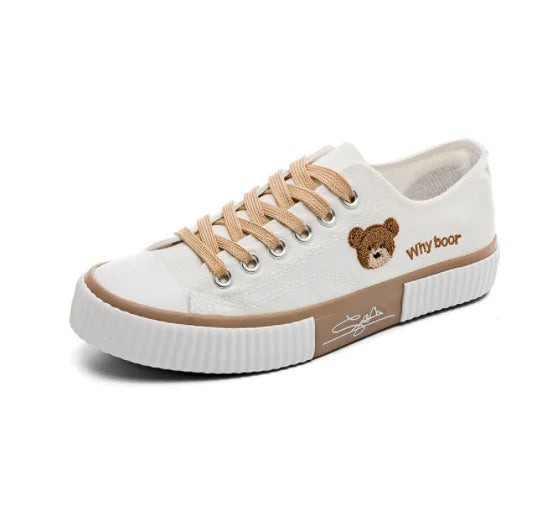 Cute High-Top Canvas Sneakers – Breathable & Stylish Print Vulcanized Shoes - JVMCL