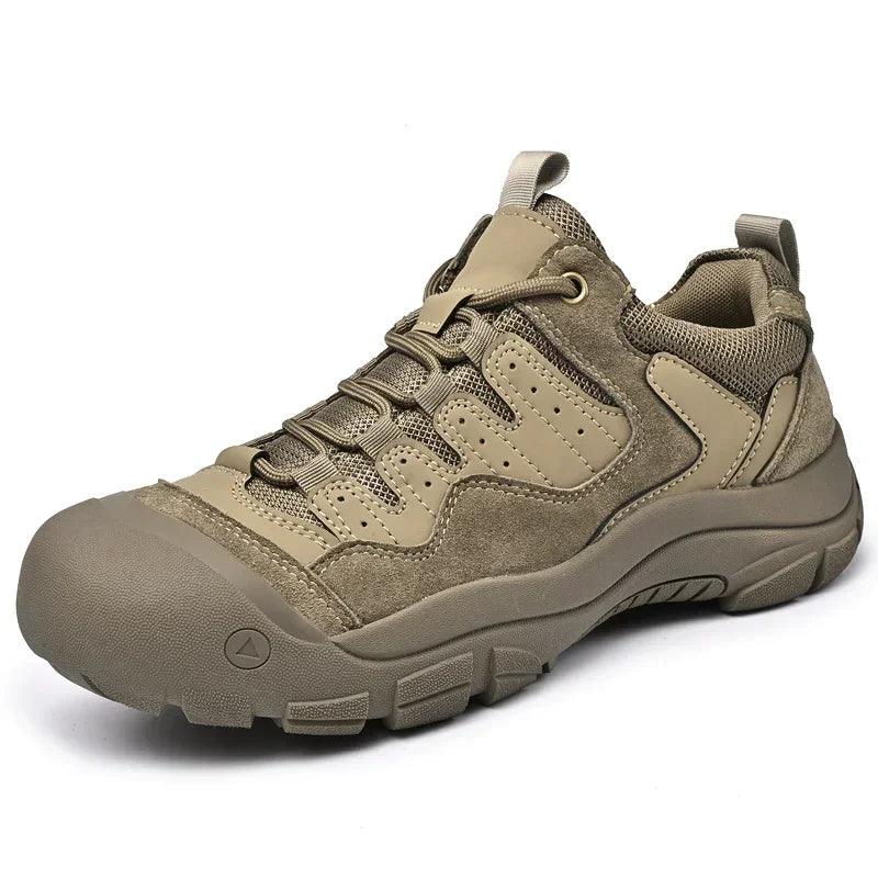 Men’s Non-Slip Outdoor Suede Leather Sneakers – Hiking & Trekking Casual Shoes - JVMCL