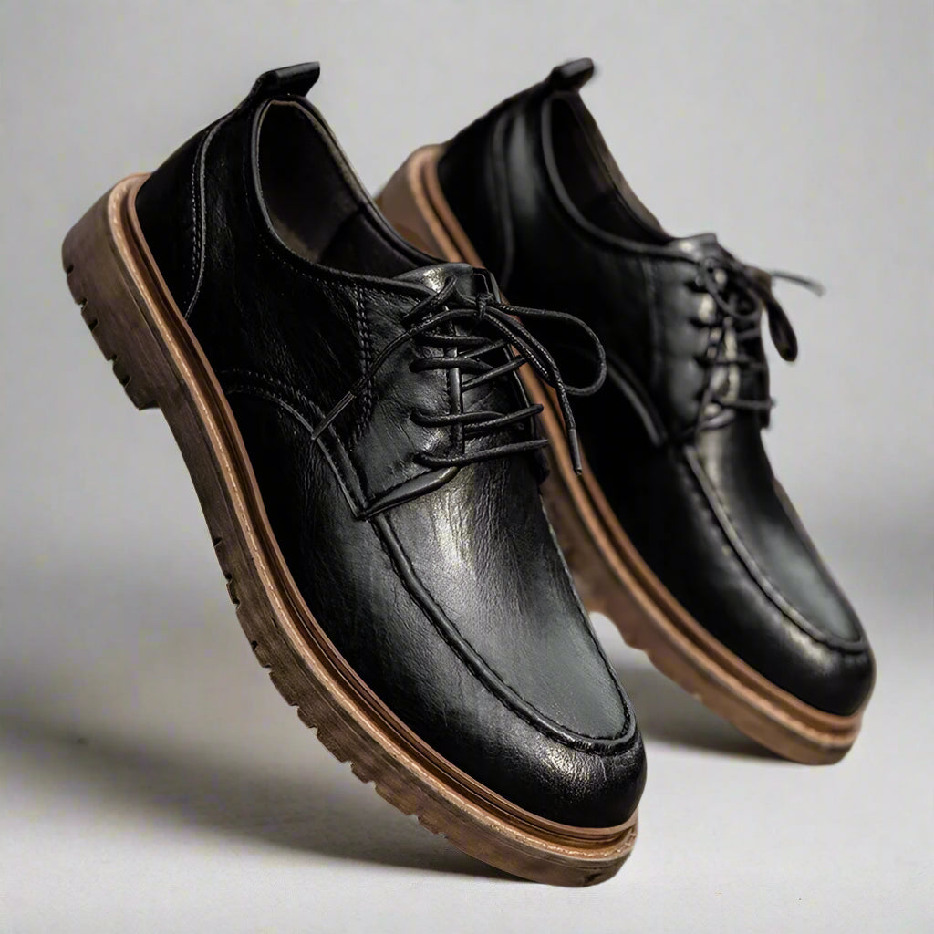 Casual Classic Genuine Leather Oxford Sneakers