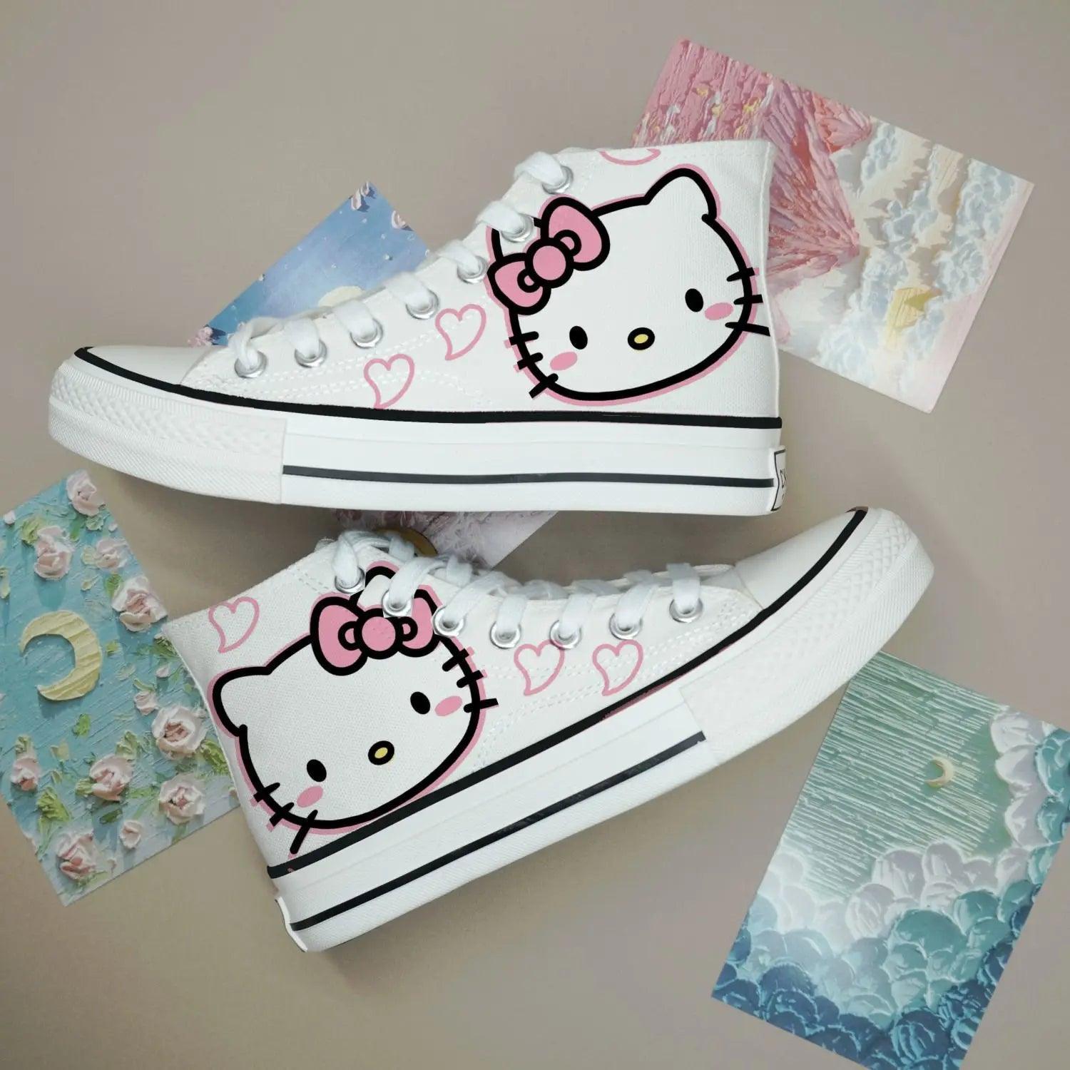 Anime-Inspired Unisex High-Top Canvas Sports Flat Casual Sneakers Shoes - JVMCL