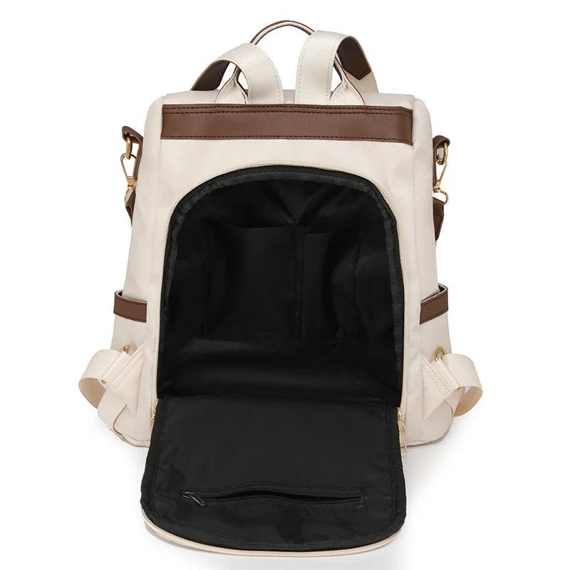 Fashion Tassel Decorative Anti-Theft Nylon Backpack – Secure, Stylish & Spacious - JVMCL