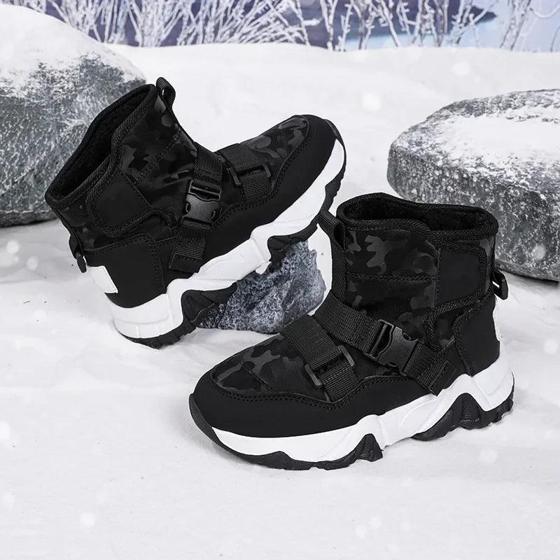 High-Quality Winter Adventure Anti-Slip Outdoor Plush Warm Snow Kids Boots - JVMCL