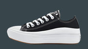 Converse All Star Move Low – Women's Black Canvas Skateboarding Shoes - JVMCL