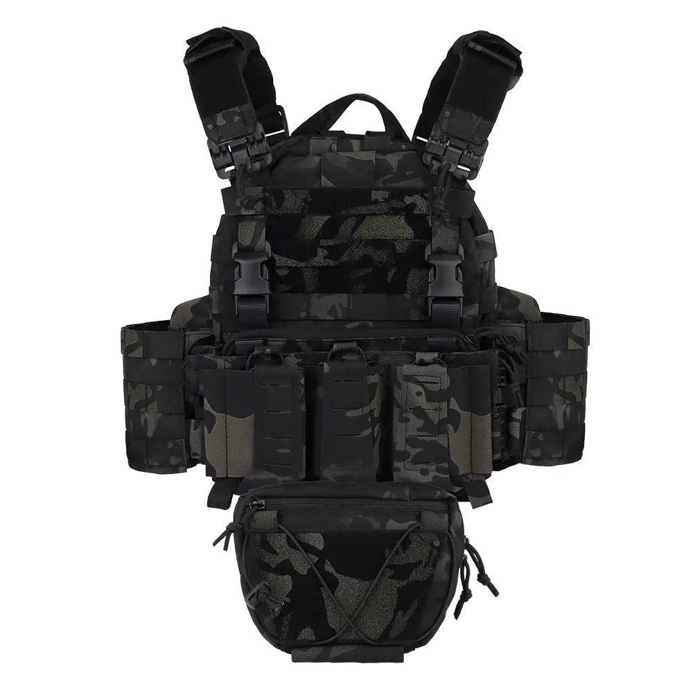 Quick Release MOLLE Plate Carrier for Airsoft, Hunting & Tactical Vest - JVMCL