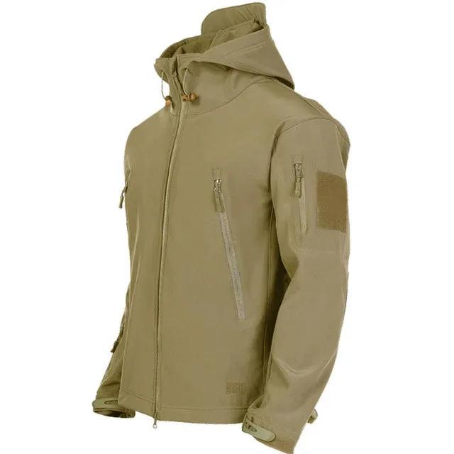 Men's Tactical Jacket - Waterproof Fleece Soft Shell Outdoor Sports Windproof Jacket - JVMCL