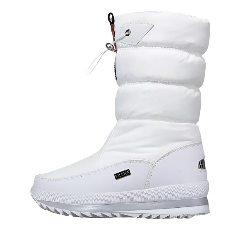 Platform Spring Winter Thick Waterproof Non-slip Fashion Fur Women Snow Boots - JVMCL