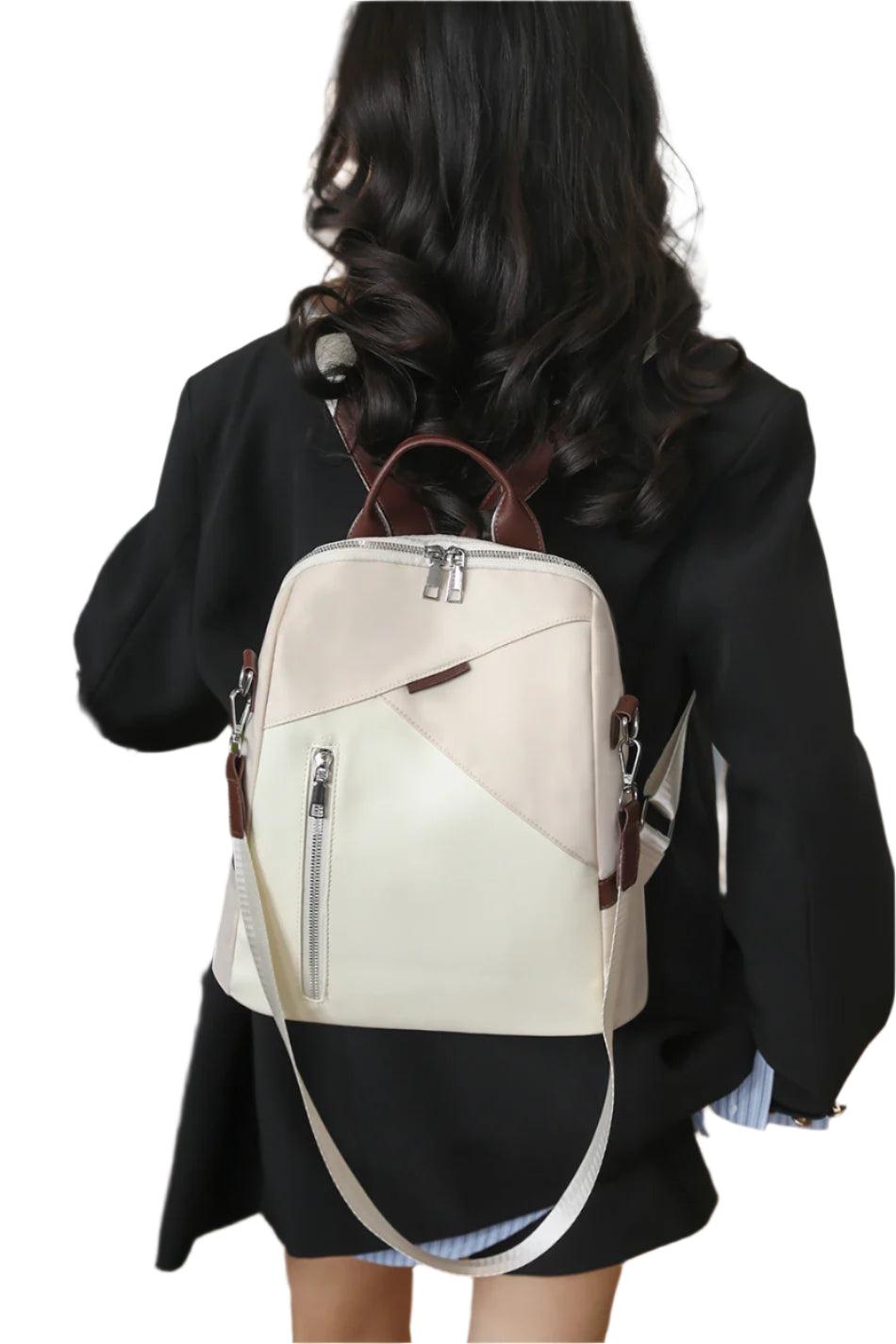 Anti-Theft Vintage PU Leather Backpack –Stylish & Spacious Travel and School Bag - JVMCL