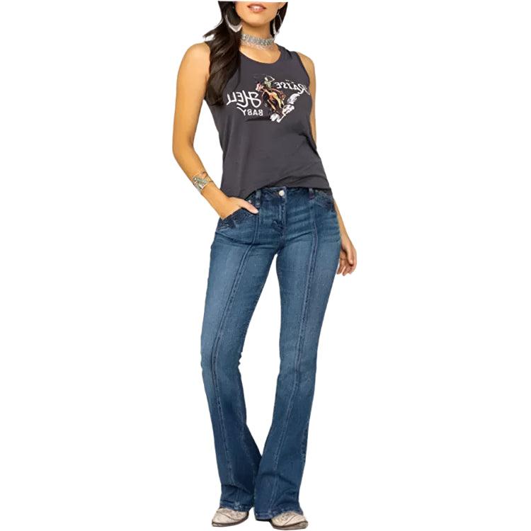 Women's Slimming Micro Flare Denim Pants – Y2K-Inspired Casual Elegance - JVMCL