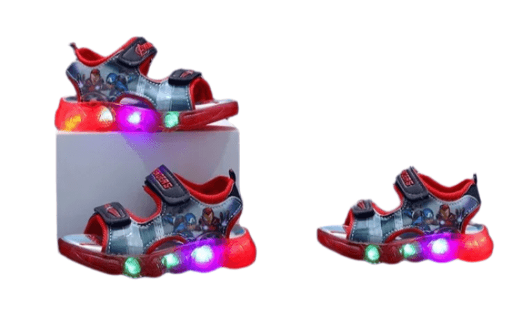 Marvel Spider-Man and Princess Toddler LED Light-Up Sandals Shoes - JVMCL