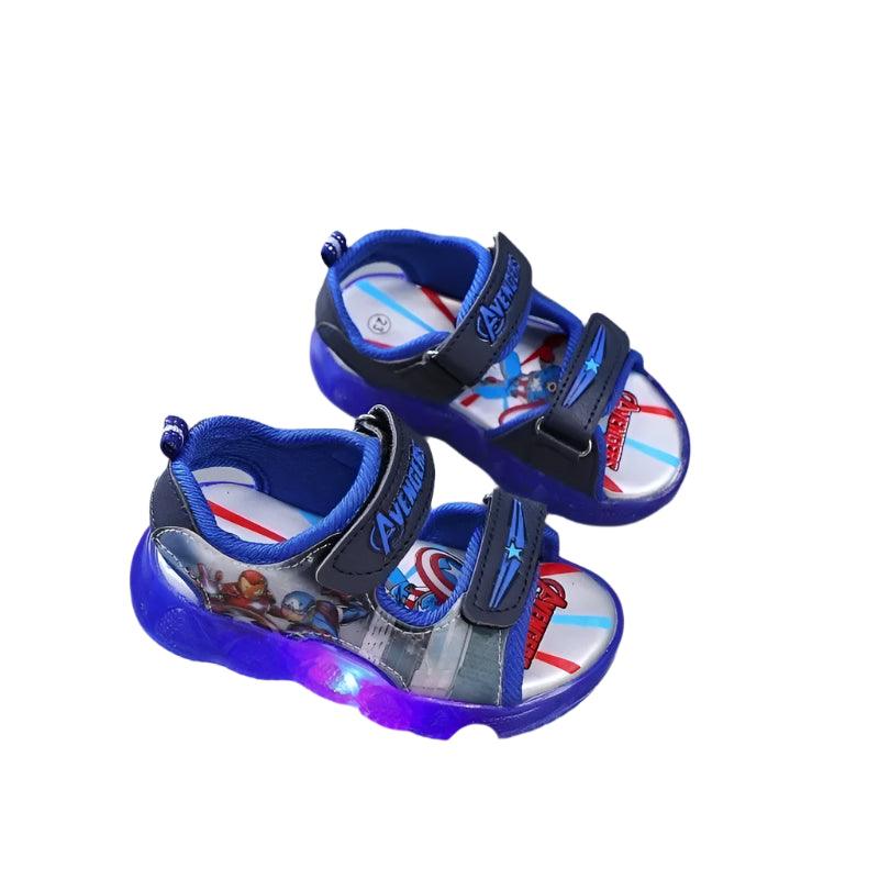 Marvel Spider-Man and Princess Toddler LED Light-Up Sandals Shoes - JVMCL