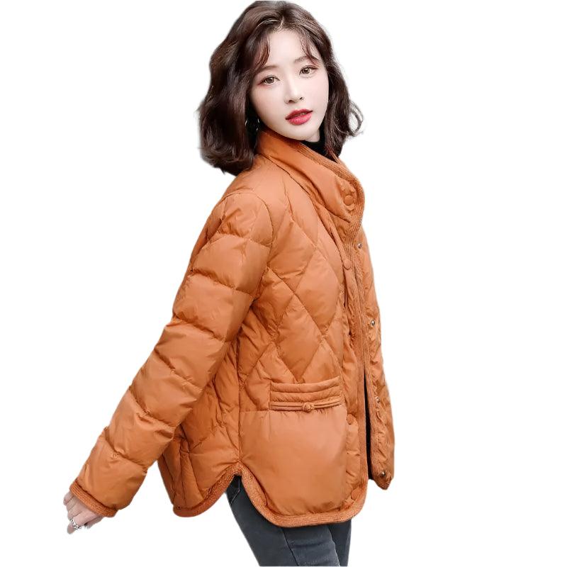 Women's Luxury Duck Down Jacket – Thick, Warm Demi-Season Puffer Coat for Winter - JVMCL