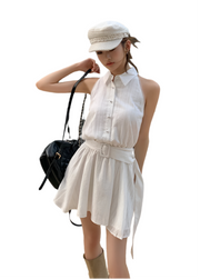 Sleeveless Wrap Waist A-Line Chic & Effortless Summer Fashion Mini Dress