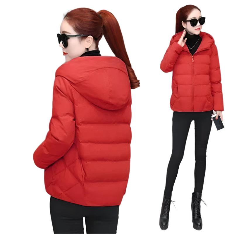 Cotton Padded Coat Autumn Winter Slim Short Hooded Warm Thicken Jackets - JVMCL