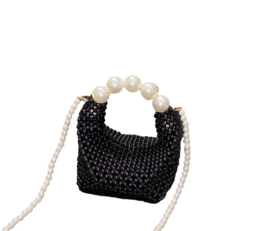 Luxury Pearl Handle Crystal Evening Bag – Top Handle Shoulder & Crossbody Bag - JVMCL