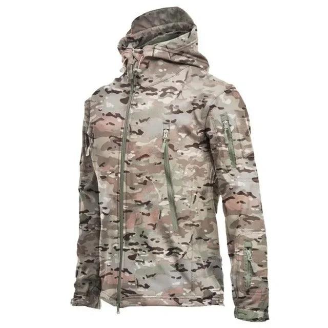 Men's Tactical Jacket - Waterproof Fleece Soft Shell Outdoor Sports Windproof Jacket - JVMCL