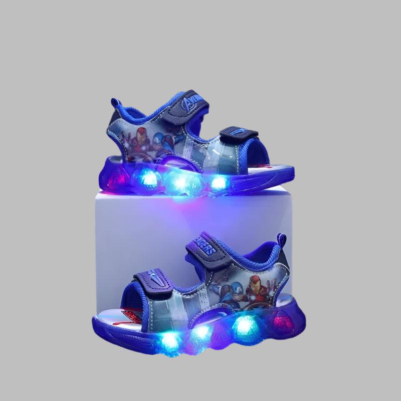 Marvel Spider-Man and Princess Toddler LED Light-Up Sandals Shoes - JVMCL