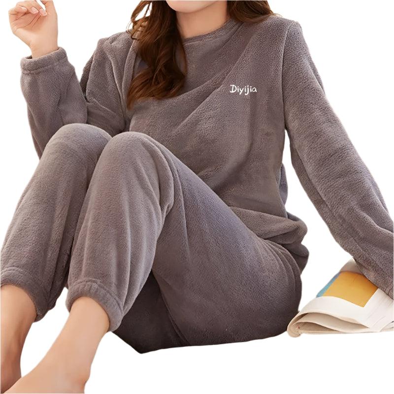 Women's Velvet Pajama Set – Cozy & Stylish Loungewear for Winter - JVMCL