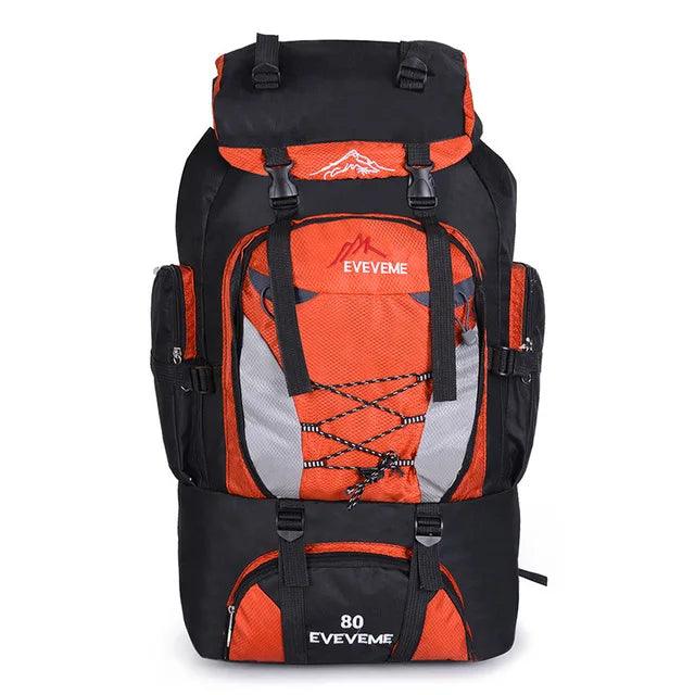 80L Waterproof Outdoor Adventure Hiking & Climbing Rucksack Backpack - JVMCL