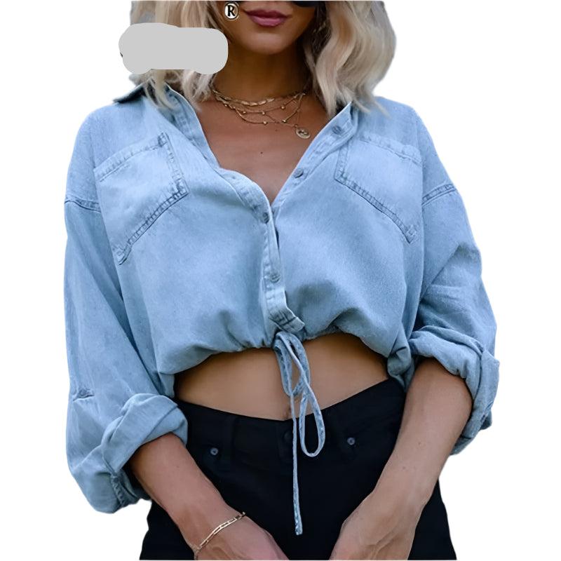 Versatile, Stylish and Perfect Everyday Casual Denim Cardigan Shirt for Women - JVMCL