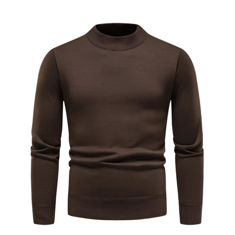 Men's Pullover Soft Sweater - Winter Velvet Fleece Warm Slim Fit Shirt - JVMCL