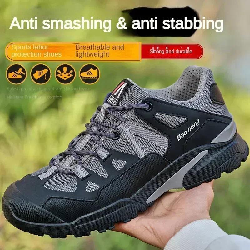 Men's Steel Toe Puncture-Proof Work Indestructible Protection Safety Sneakers - JVMCL