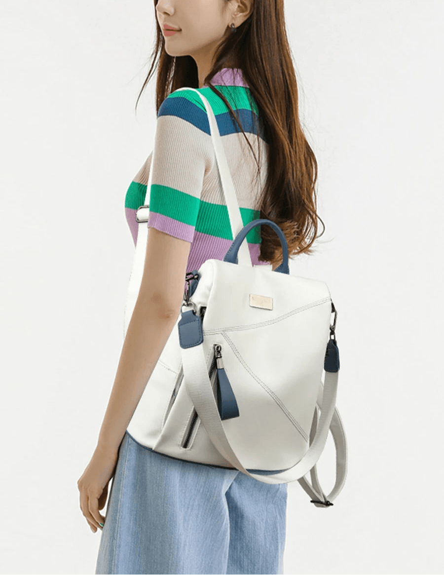 Chic Soft Leather Backpack – Stylish & Functional Travel Companion - JVMCL