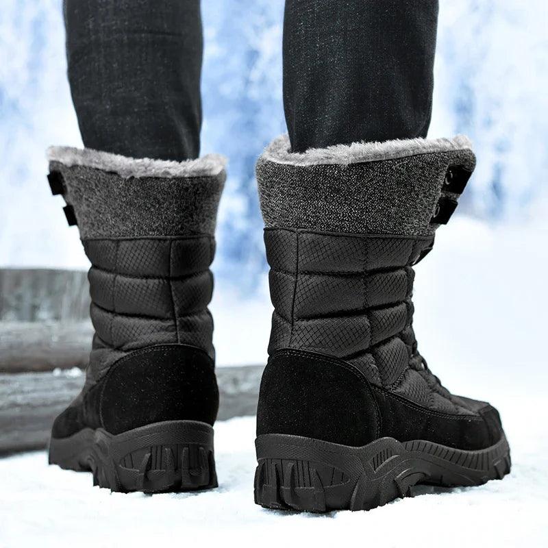 Men's Winter Ankle Snow Boots – Anti-Slip, Cold-Resistant Hiking Work Shoes - JVMCL