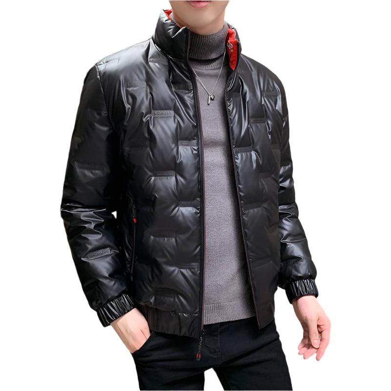 Men’s Glossy Duck Down Puffer Jacket – Warm, Waterproof & Stylish - JVMCL