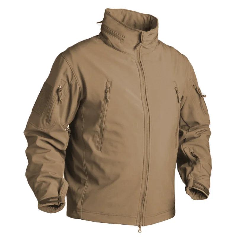 Men's Tactical Jacket - Waterproof Fleece Soft Shell Outdoor Sports Windproof Jacket - JVMCL