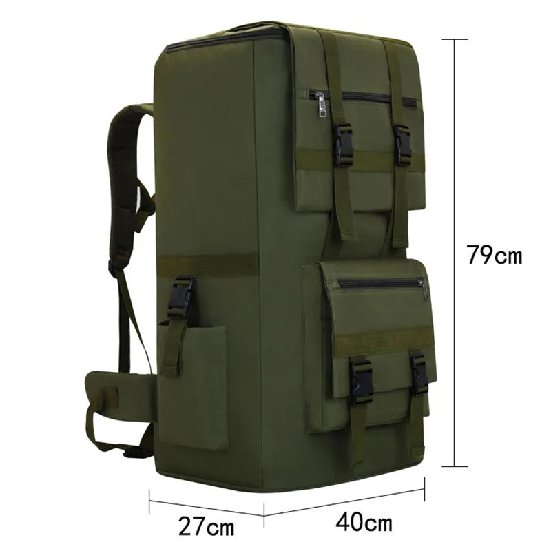 120L Super Capacity Tactical Travel Backpack – Outdoor Hiking & Camping Rucksack