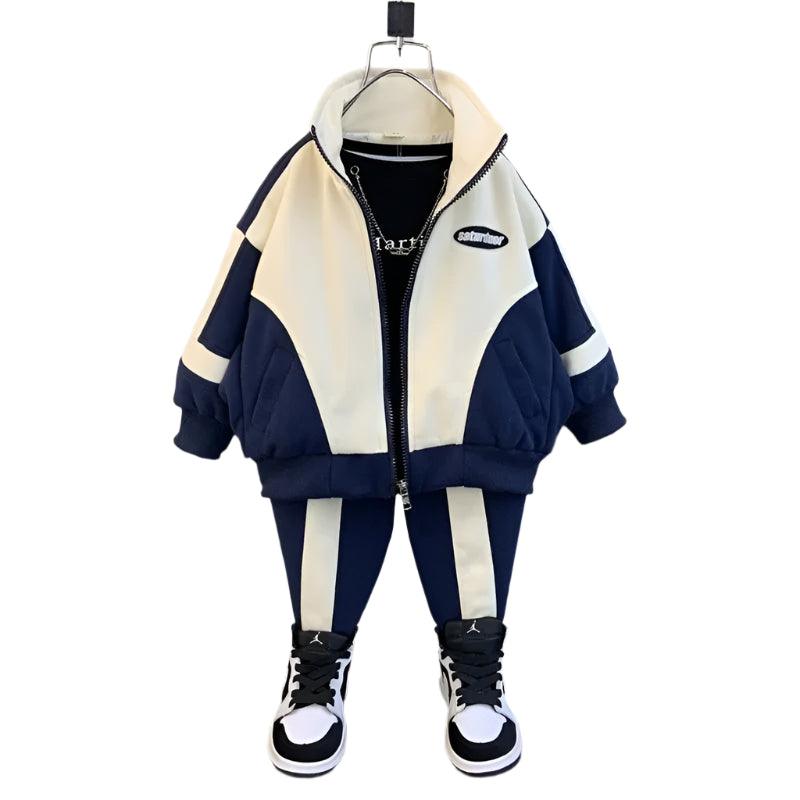 Comfortable Fit Boys' Trendy Casual 2-Piece Clothing Set: Kids Jacket and Pants - JVMCL