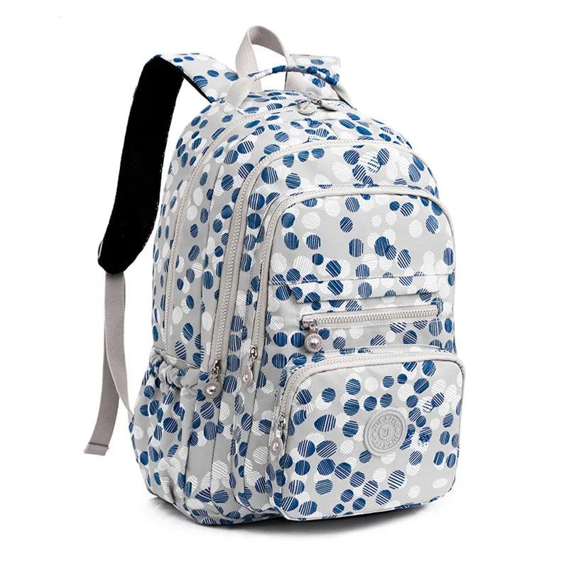 Extra-Large Women’s Floral Travel Rucksack for School, Hiking & Outdoor Backpack - JVMCL