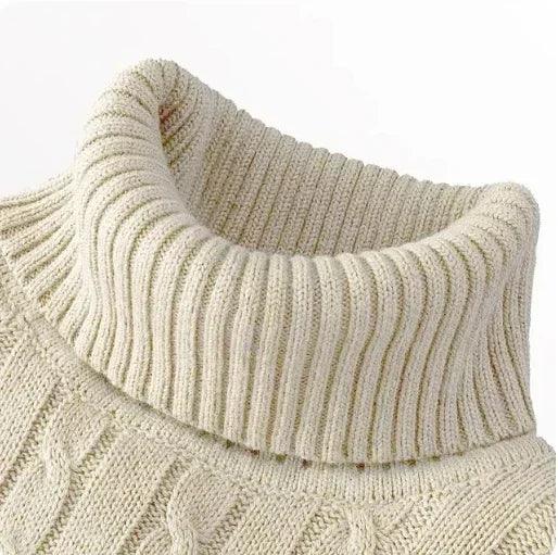 Men's High Neck Turtleneck Sweater – Stylish & Warm Winter Pullover - JVMCL