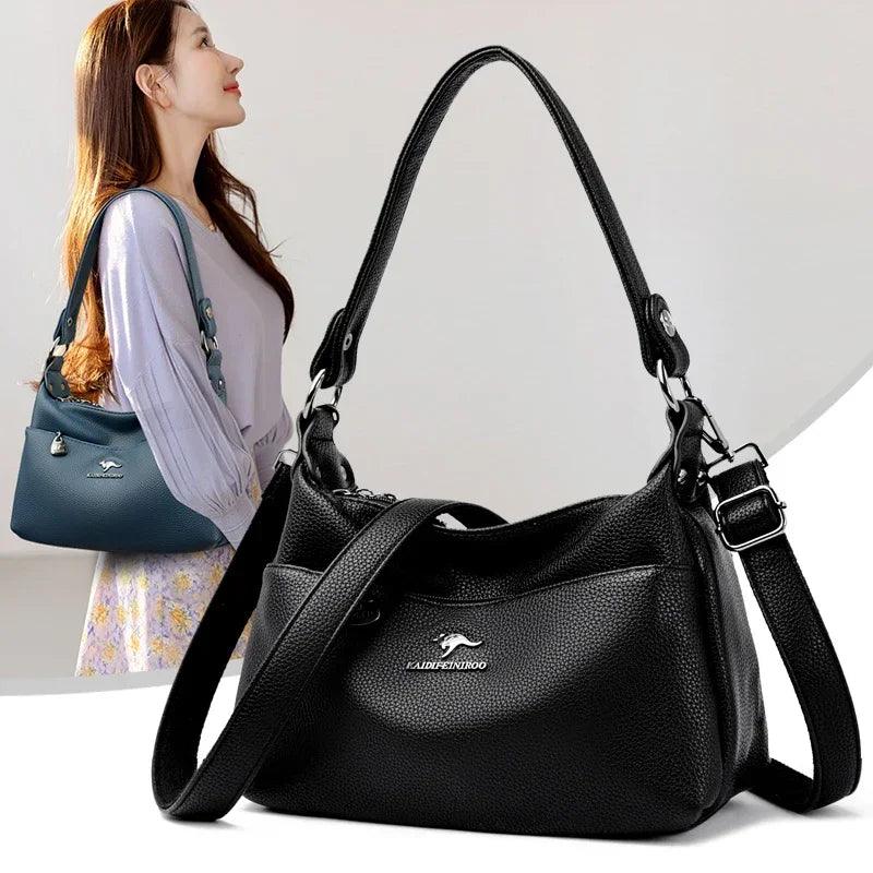 Fashion Womens Leather Bag Branded Bags Luxury for Women Shoulder Bags Crossbody Bag for Women Designer Handbags - JVMCL