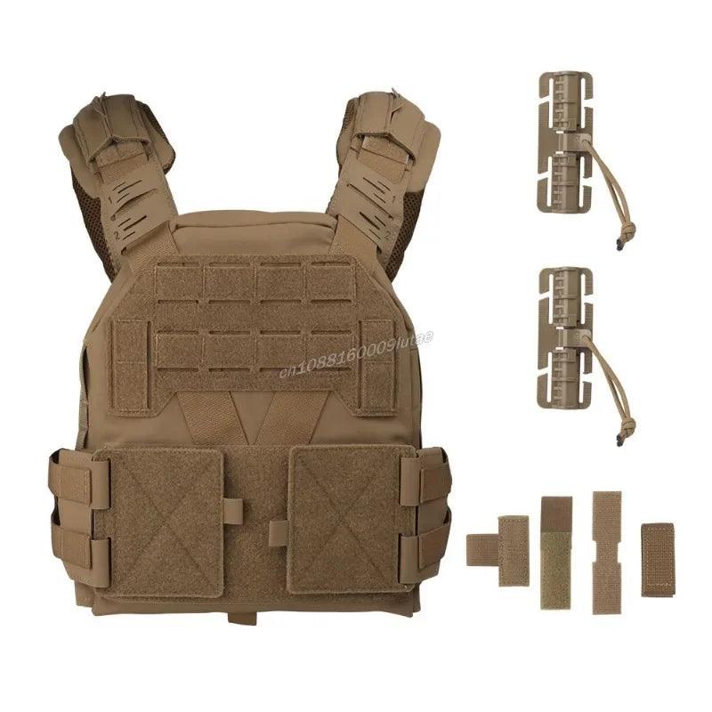 Lightweight Tactical Airsoft & Hunting & Quick Release MOLLE Vest Plate Carrier - JVMCL