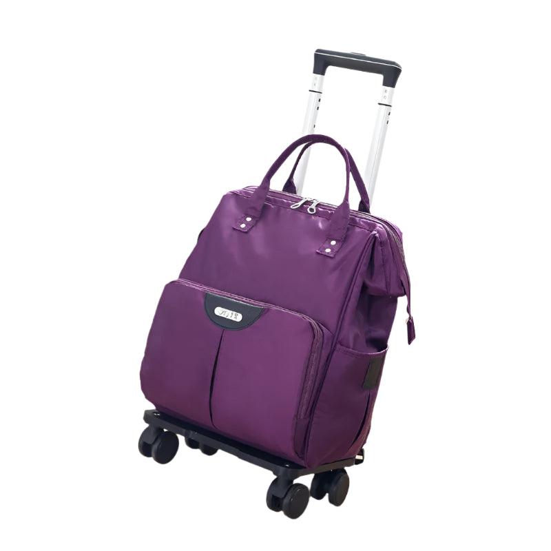 Wheeled Travel Backpack with Wheels – Large-Capacity Trolley Bag for Women - JVMCL