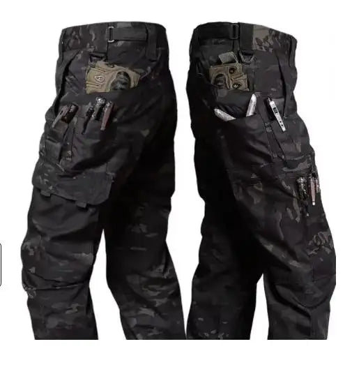 Men’s Multi-Pocket Wear-Resistant  Tactical Cargo Pants Trousers