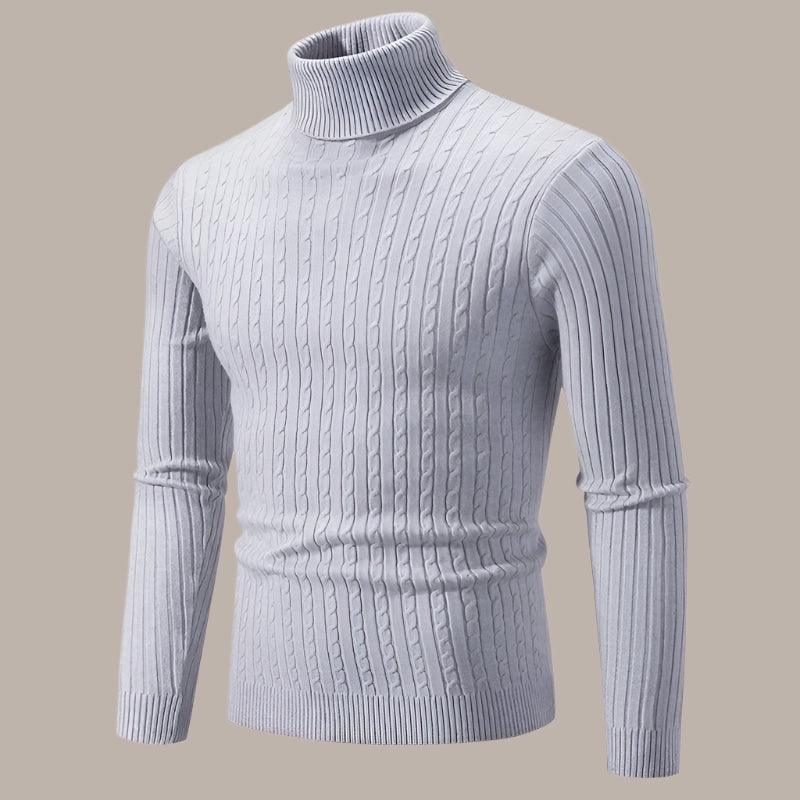 Warm & Comfortable Trendy High Street Turtleneck Knitted Sweater for Men - JVMCL