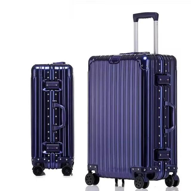 High-Quality Aluminum-Magnesium Alloy Travel Luggage – Unisex Spinner Suitcase - JVMCL